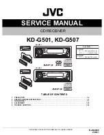 JVC KD-G501 Service Manual preview