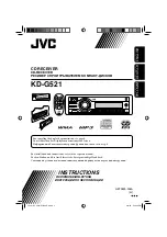 Preview for 1 page of JVC KD-G521 Instructions Manual