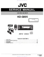 JVC KD-G805 Service Manual preview