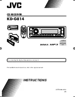 JVC KD-G814 Instructions Manual preview