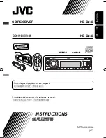 Preview for 1 page of JVC KD-G845 Instructions Manual