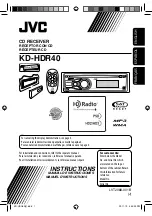 Preview for 1 page of JVC KD-HDR40 Instruction Manual