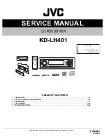 JVC KD-Lh401 Service Manual preview