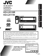 Preview for 1 page of JVC KD-LX333R Instruction Manual