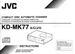 JVC KD-M K77 A Instructions Manual preview