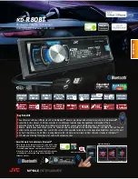 JVC KD-R80BT Specification Sheet preview