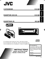 Preview for 1 page of JVC KD-S50 Instructions Manual