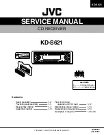 Preview for 1 page of JVC KD-S580 Service Manual