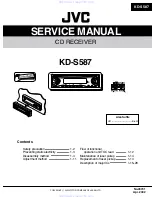 Preview for 1 page of JVC KD-S587 Service Manual