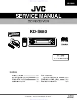 JVC KD-S680 Service Manual preview