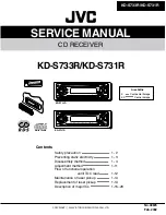 Preview for 1 page of JVC KD-S731R Service Manual