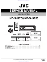 Preview for 1 page of JVC KD-SH9700 Service Manual