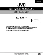 Preview for 1 page of JVC KD-SX677 Service Manual