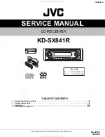 JVC KD-SX841R Service Manual preview