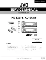 Preview for 1 page of JVC KD-SX875 Service Manual