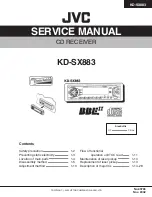 JVC KD-SX883 Service Manual preview