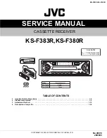 Preview for 1 page of JVC KS-F380R Service Manual