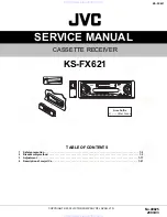 JVC KS-FX621 Service Manual preview