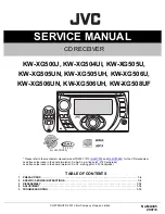 Preview for 1 page of JVC KW-XG500J Service Manual