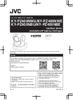 JVC KY-PZ400NBE Instructions Manual preview