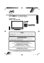 JVC LT-19E620 Instructions Manual preview