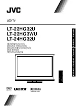 JVC LT-22HG32U Operating Instructions Manual preview