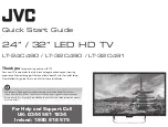 JVC LT-24C490 Quick Start Manual preview