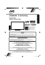 Preview for 1 page of JVC LT-50E340 Instructions Manual