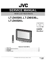 Preview for 1 page of JVC LT-Z40SX6 Service Manual