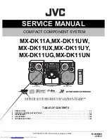 Preview for 1 page of JVC MX-DK11A Service Manual