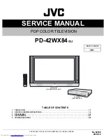 JVC PD-42WV74 Service Manual preview