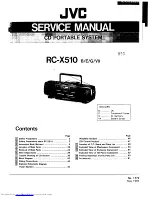 JVC RC-X510 Service Manual preview