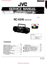 JVC RC-X510B Service Manual preview