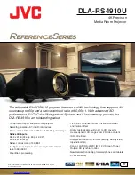 JVC Reference DLA-RS4910U Quick Manual preview