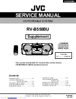 Preview for 1 page of JVC RV-B550BU Service Manual