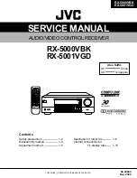 JVC RX-5000VBK Service Manual preview