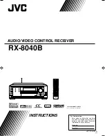 JVC RX-8040B Instructions Manual preview