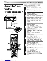 Preview for 60 page of JVC SHOWVIEW HR-DVS1EU (German) Bedienungsanleitung