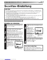 Preview for 63 page of JVC SHOWVIEW HR-DVS1EU (German) Bedienungsanleitung