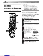 Preview for 64 page of JVC SHOWVIEW HR-DVS1EU (German) Bedienungsanleitung