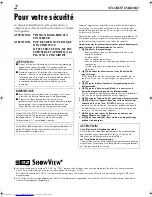 Preview for 2 page of JVC ShowView HR-S5955MS (French) Mode D'Emploi