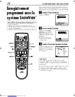 Preview for 24 page of JVC ShowView HR-S5955MS (French) Mode D'Emploi