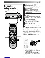 Preview for 21 page of JVC SR-TS1U - Super Vhs Et Player Recorder Instructions Manual