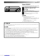 Preview for 41 page of JVC SR-TS1U - Super Vhs Et Player Recorder Instructions Manual