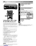 Preview for 38 page of JVC SR-VS20EK Instructions Manual