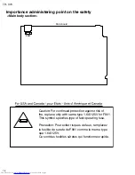 Preview for 4 page of JVC TH-V70 Service Manual