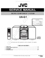 Preview for 1 page of JVC UX-G1 Service Manual