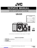 JVC UX-G5 Service Manual preview