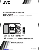 JVC UX-G70 Instructions Manual preview