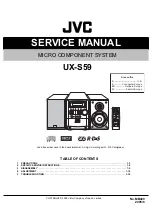 Preview for 1 page of JVC UX-S59 Service Manual